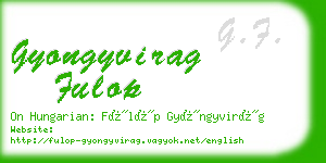gyongyvirag fulop business card